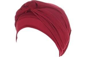 ILH Satin Lined Turban Bohemian Headwear Wrap Ethnic Head Cover Hat Cap Braid Turban Pre-Tied Hair Baseball Caps