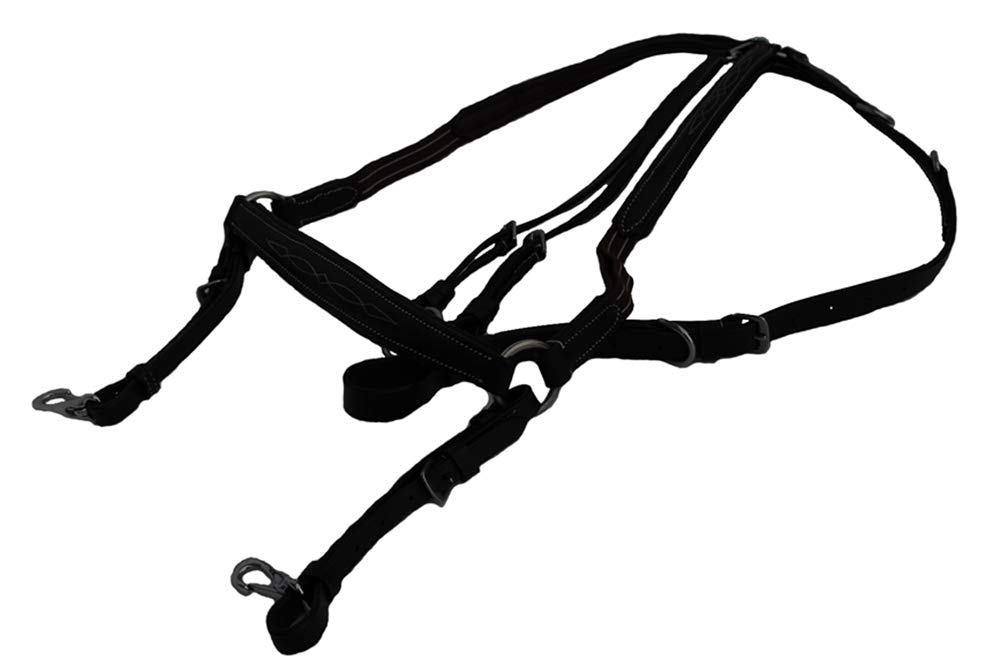 Rhinegold Elegance Stitched Breastplate-Full-Havana