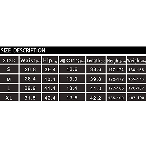 Gerlobal Mens Joggers Pants Active Casual Gym Workout Running Sweatpants with Zipper Pockets Black,Small