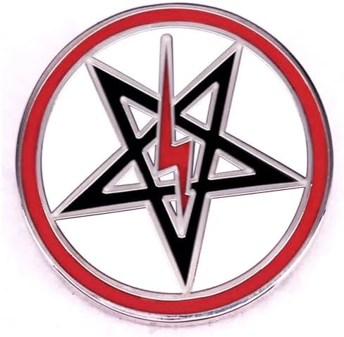 Amazon.com: Pinstant Hail Satan Satanic Pentagram Baphomet Goat
