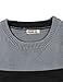 H2H Mens Casual Cotton Pullover Sweater of Two Tone Colors Gray US S/Asia M (KMOSWL017)