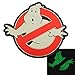 Ghostbusters No Ghost Glow Dark GITD Cosplay Movie PVC Rubber 3D Touch Fastener Patch