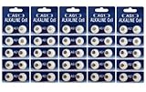 (50) AG1 Watch Batteries - SR621, SR621SW, 364, 164