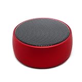 SODYSNAY Q8 Mini Bluetooth Speaker, with 9 Hour Playtime, 39-Foot Bluetooth Range Dual-Driver Portable Wireless Speaker with Low Harmonic Distortion and Superior Sound,Monitor, Speaker -Red