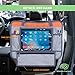 Premium Kids Travel Tray - 4 in 1 Car & Plane Seat Tray, Storage and Car Toy Organizer, Carry Bag and Tablet Holder and Snack Tray All in One - Brand New Listing - by Nimble Forrest (Orange)