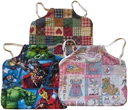 Handmade Small Standard Size Chicken Saddles Aprons Set of 3 Grab Bag Cotton Variety Prints Cotton