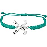 Sportybella Field Hockey Charm Bracelet - Adjustable for Girls With Stick Charm, Jewelry Gifts for Players, Teams & Coaches, Friendship Bracelet