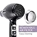 Ionic Hair Dryer with FREE Ceramic Blowdrying Brush | Anti-Frizz blow dryer with Extra-Fast 1875W Motor and Concentrator Nozzle | Professional Hairdryer for Men and Women