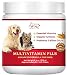 WetNozeHealth Vitamins for Dogs - Canine Multivitamin Supplement with Organic Turmeric and Probiotics for Large and Small Dogs, Chicken Flavor - 60 Soft Chews primary
