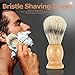Docooler Bristle Shaving Brush with Wood Handle Men's Shave Brush for Razor Male Facial Cleaning Brush for Beard Yellow