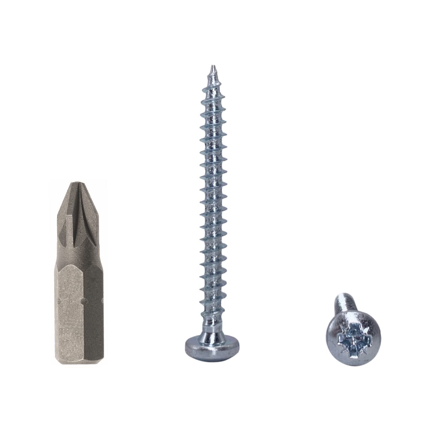 (Pack of 600 pcs) DIN 7981 Zinc Plated Steel 4.0 x 40 mm Wood Screws, Chipboard Screws with Pan Head, Universal Pozi-Drive Screw (600, 4.0 x 40 mm)