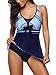 Women One Piece Swimdress Tummy Control Swimwear Slimming Skirt Swimsuits