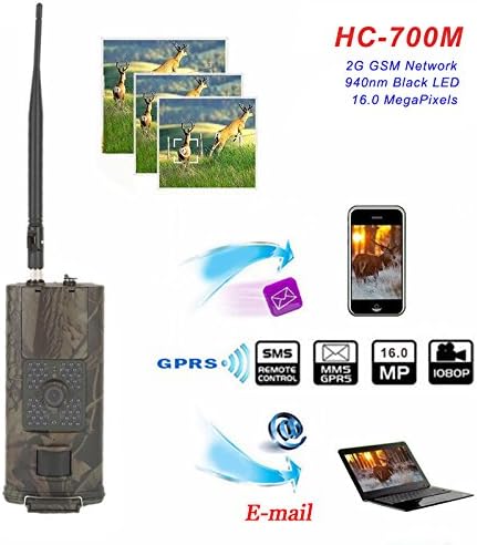 ZHENGYAO Hunting Trail Camera 16MP HD 1080P Infrared Night Vision Wildlife Camera Time Lapse 2.0" Color LCD Display 2G SMS MMS SMTP Hunting Scouting Surveillance Camera