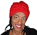 Vibrant Color Satin Lined Knit Beanie Hat (Red)