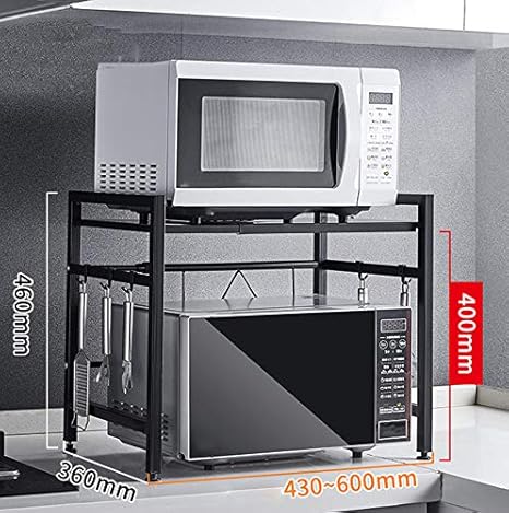 shelf Rejilla telescópica de Cocina, repisa para microondas ...