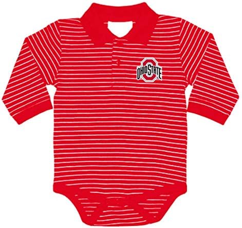 Two Feet Ahead College Newborn Infant Long Sleeve Golf Polo Bodysuit Creeper Two Feet Ahead College Newborn Infant Long Sleeve Golf Polo Bodysuit Creeper