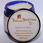 Vintage Tradition Deodorant for Women Tallow Balm, 100% Grass-Fed, 2 Oz
