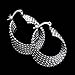 ANDI ROSE Fashion Jewelry 925 Sterling Silver Plated Hoop Stud Earrings for Women (A)