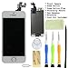 InjuredGadgets - LCD display Touch Screen Glass Digitizer Assembly With Spare Parts (home button & Camera & Flex Cable) for iPhone 5S White
