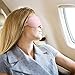 Plemo Sleeping Mask, Breathable Modal Pink Eye Mask, Ultra-Soft Eye Cover for Travel, Nap, Meditation, Blindfold with Adjustable Strap for Men, Women or Kids
