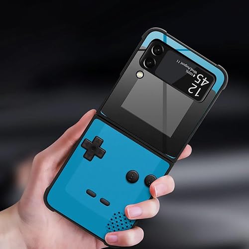 JULY RAIN Compatible with Samsung Galaxy Z Flip 5G Case,Blue