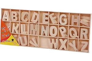 WIXUIPR Educational Alphabet Kids Wooden Letters Toy Easy to Natural Alphabet Letters Learning Toy Natural Color Wooden