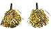 Fun Express Gold Metallic Foil Cheer Pom-Poms - 10