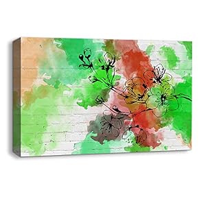 Canvas Wall Art Abstract Ink Animals...