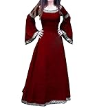Women Medieval Maxi Dresses Vintage Renaissance