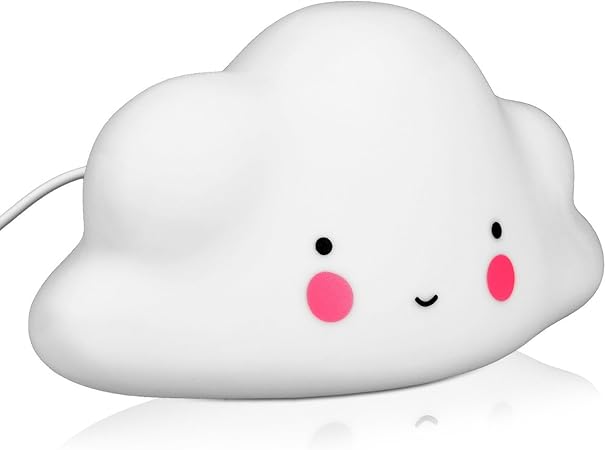 Navaris Veilleuse Led Nuage Design 2 M Cable Usb Batterie Mini Lampe De Chevet Pour Enfants Bebe Veilleuse Nuage Chambre En Blanc Amazon Fr Bebes Puericulture