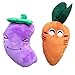 FUNPET 2 Pack Dog Squeaky Toys Chew Plush for Small Pet and Puppy 6 inch