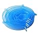mockins 7 Pack Silicone Stretch Lids The Reusable Silicone Huggers are Durable and Expandable To Fit Various Unique Shapes And Sizes To Keep Your Food Fresh And Tasty - Blue