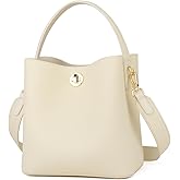 DONNAIN Genuine Leather Bucket Tote Bag for Women, Small Crossbody Bag and Trendy Shoulder Bag with Adustable Strap | Genuine Leather, Small, Trendy