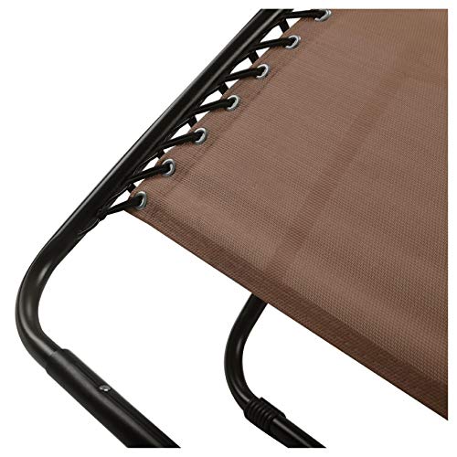 Sunlounger, 2 pcs Folding Lounge Chair with Zero Gravity, Wine