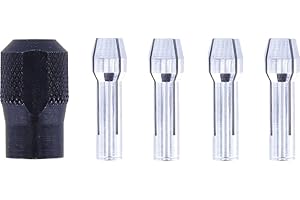 BOSCH PROFESSIONAL Dremel 4485 Collets Kit, Accessory Set with 4 Collets and 1 Collet Nut for Rotary Tools