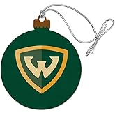 GRAPHICS & MORE Wayne State University Primary Logo Wood Christmas Tree Holiday Ornament