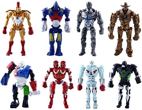 Lot 8Pcs Real Steel Noisy Boy Twin Cities Action Figure Movie Toy Doll Gift