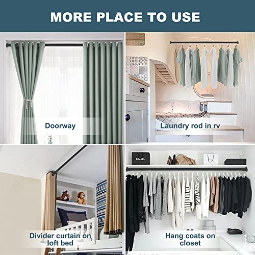 FRDECON Tension Curtain Rod, 4383 Inch, Adjustable Spring Shower