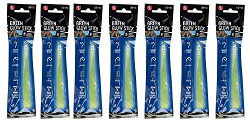 7 Light Sticks 12 Hr Green Glow Emergency Survival Glow Stick Chemlight 6″