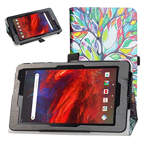 Bige-for-Vankyo-MatrixPad-Z1-7-inch-Tablet-CasePU-Leather-Folio-2-Folding-Stand-Cover-for-Vankyo-MatrixPad-Z1-MatrixPad-S7-Dragon-Touch-M7-HAOQIN-H7-7-inch-TabletLove-Tree