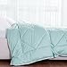 Bedsure Designs Reversible Down Alternative Comforter with Corner Ties, Twin - Mint/Tan