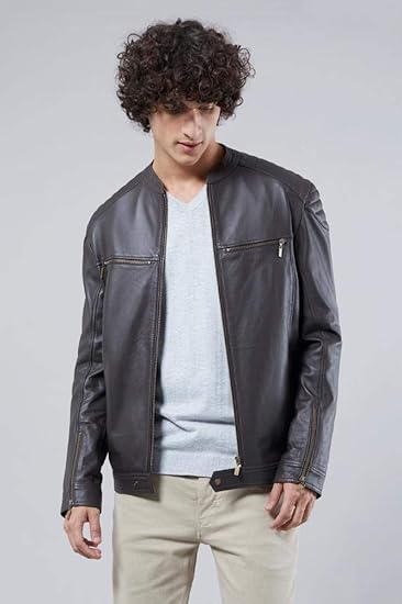 jaqueta de couro masculina reserva