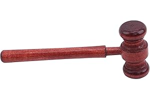 Mini Wooden Gavel Judge Hammers Wood Role Play Educational Pounding Mallet for Role Play Lawyer Judge Auction Useful and Fash