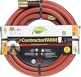 Swan Products ELCF34050 Element ContractorFARM Professional and Agricultural Water Hose 50' x 3/4", Red