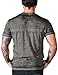 Xzavier Men's Cut Edge Vintage Burnout Acid Wash Wing Falcon Graphic Shirt