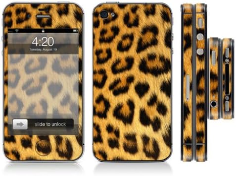 Iphone 4/4S Skin Sticker Decal Full Body Wrap Protection Vinyl Jaguar Skin Style