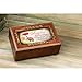 Cottage Garden Friend Woodgrain Embossed Petite Rose Music Box Plays What Friends are for