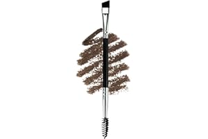 Ksvsonrvi Eyebrow Brush, Professional Double-Ended Angled Eye Brow and Spoolie Brush, Black
