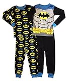 DC Comics Little Boys Toddler Batman 4 Pc Cotton Pajama Set