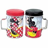 WL SS-WL-18919 Colorful Mickey & Minnie Kissing Tin Salt & Pepper Shakers, 4